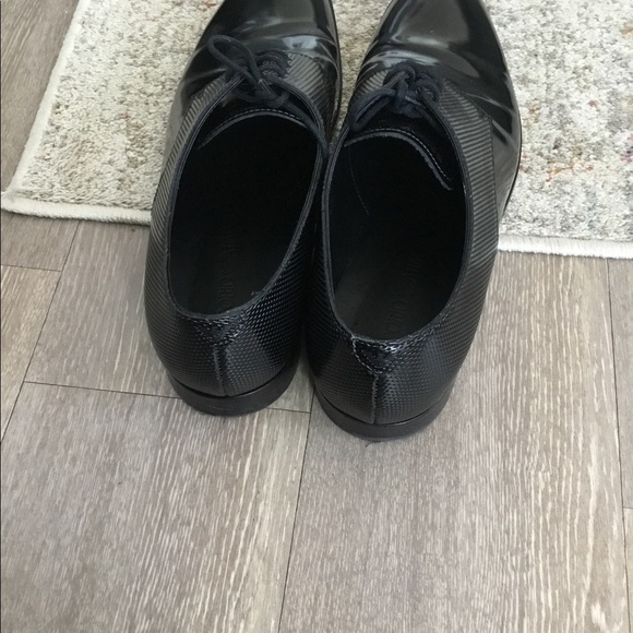 Emporia Armani Man’s Black leather shoe $150 size8 main image 5